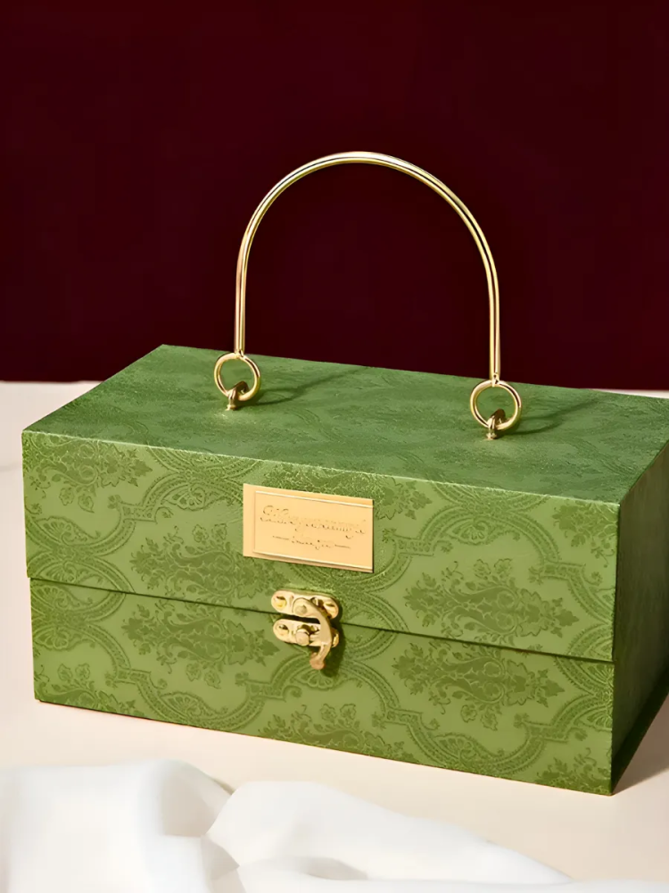 Коробка Квадратная Зеленая 25*14*12 BL-172A