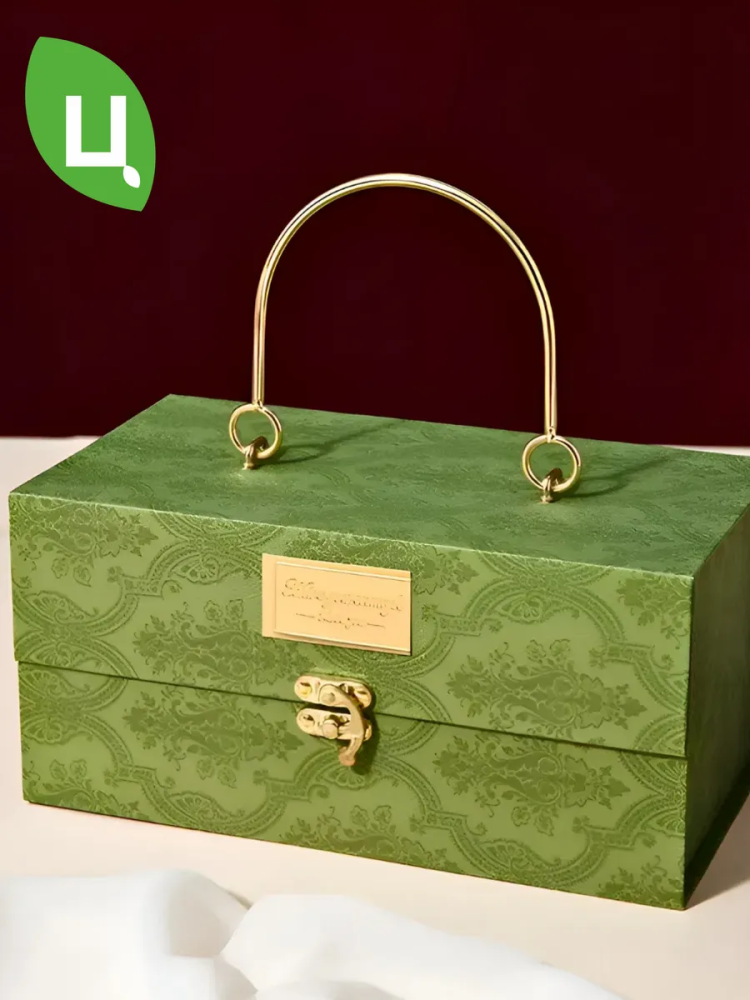 Коробка Квадратная Зеленая 25*14*12 BL-172A Китай