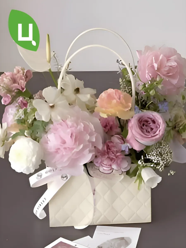 Сумка Квадрат 18cm+10cm*12cm Бежевый 243