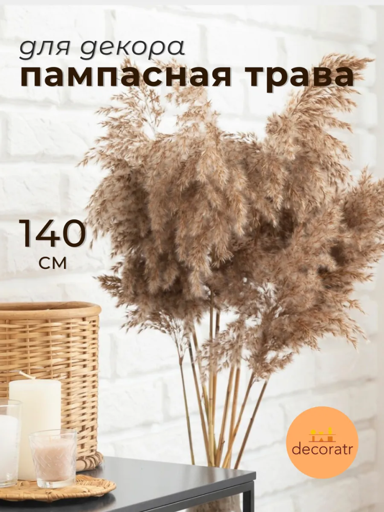 Пампасная трава натуральный 1.4m SJ-W12 Китай