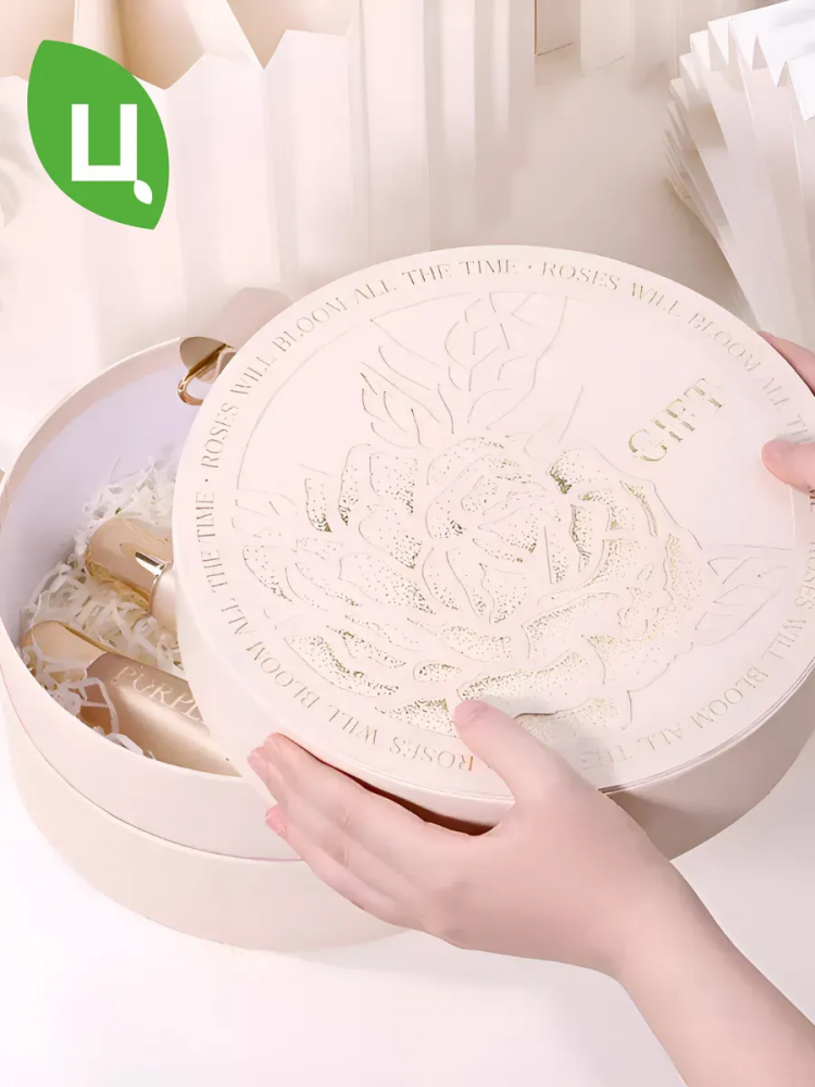 Коробка Круглая Белая 20*10 CQ-020B Китай