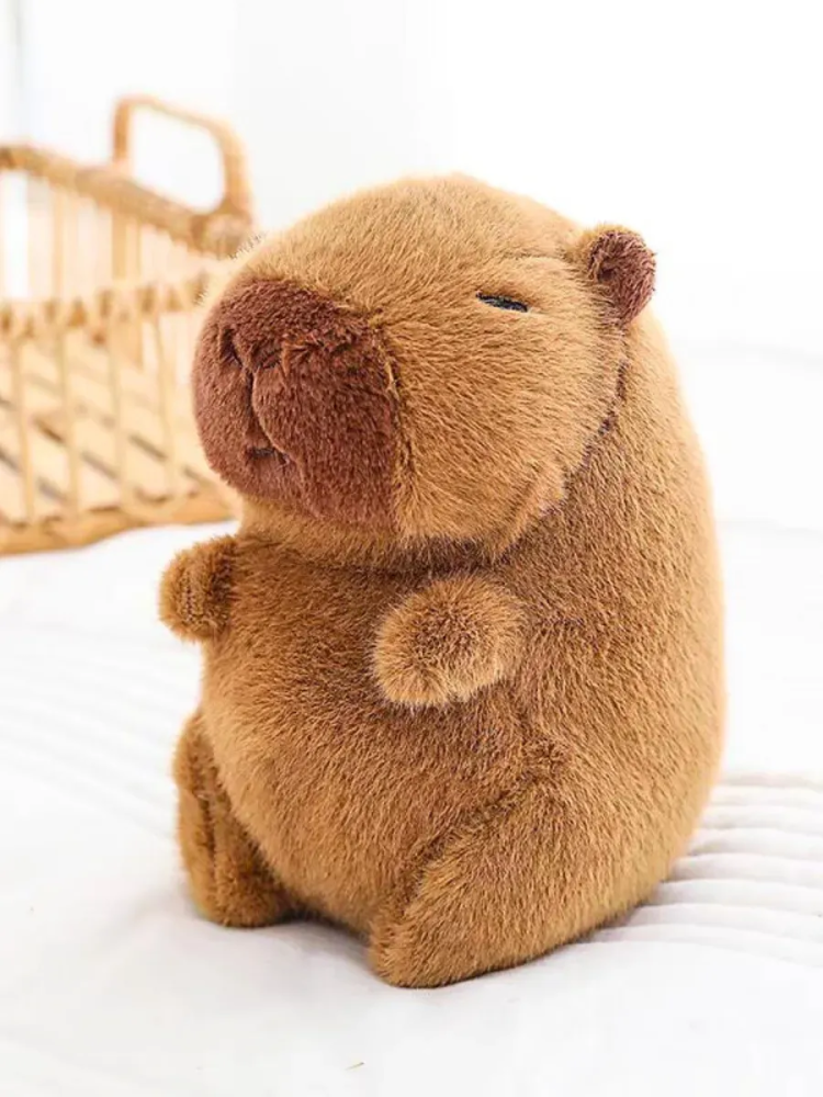 Мягкая игрушка капибара 21CM Коричневый JR-003