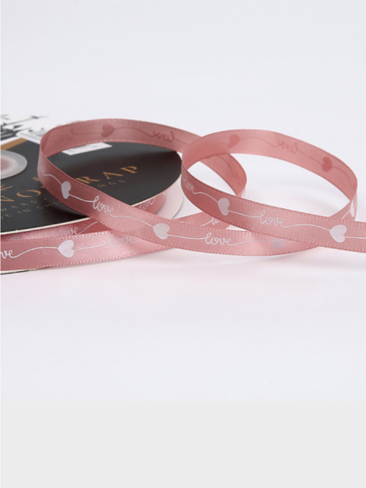 Печатная лента LOVE 1CM*80Y Розовый RYS5-1     Страна:Китай