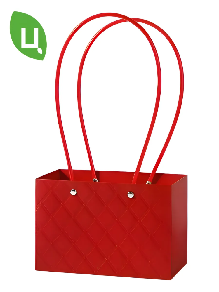 Сумка Квадрат 18cm+10cm*12cm Красный 012