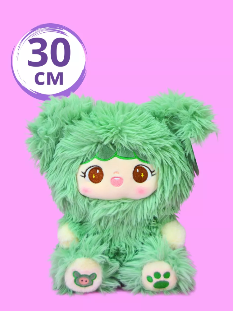 Игрушка кролик 35см зелёныйй