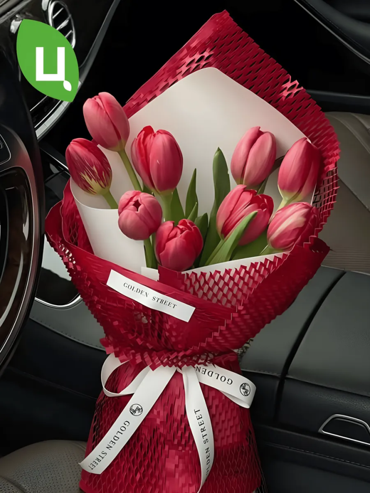 Упаковочная бумага Соты Красный 50cm*8Y рулон P.HBFWZ109 Китай